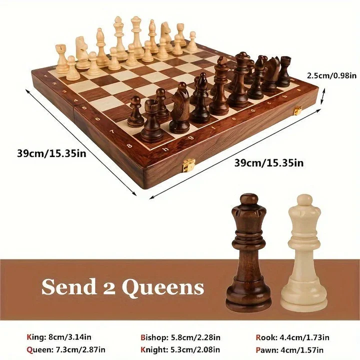 Handcrafted Wooden Chess Pieces